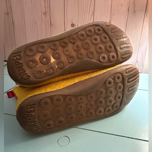 Camper Wool-mix yellow Ankle Boots - Picture 7 of 11